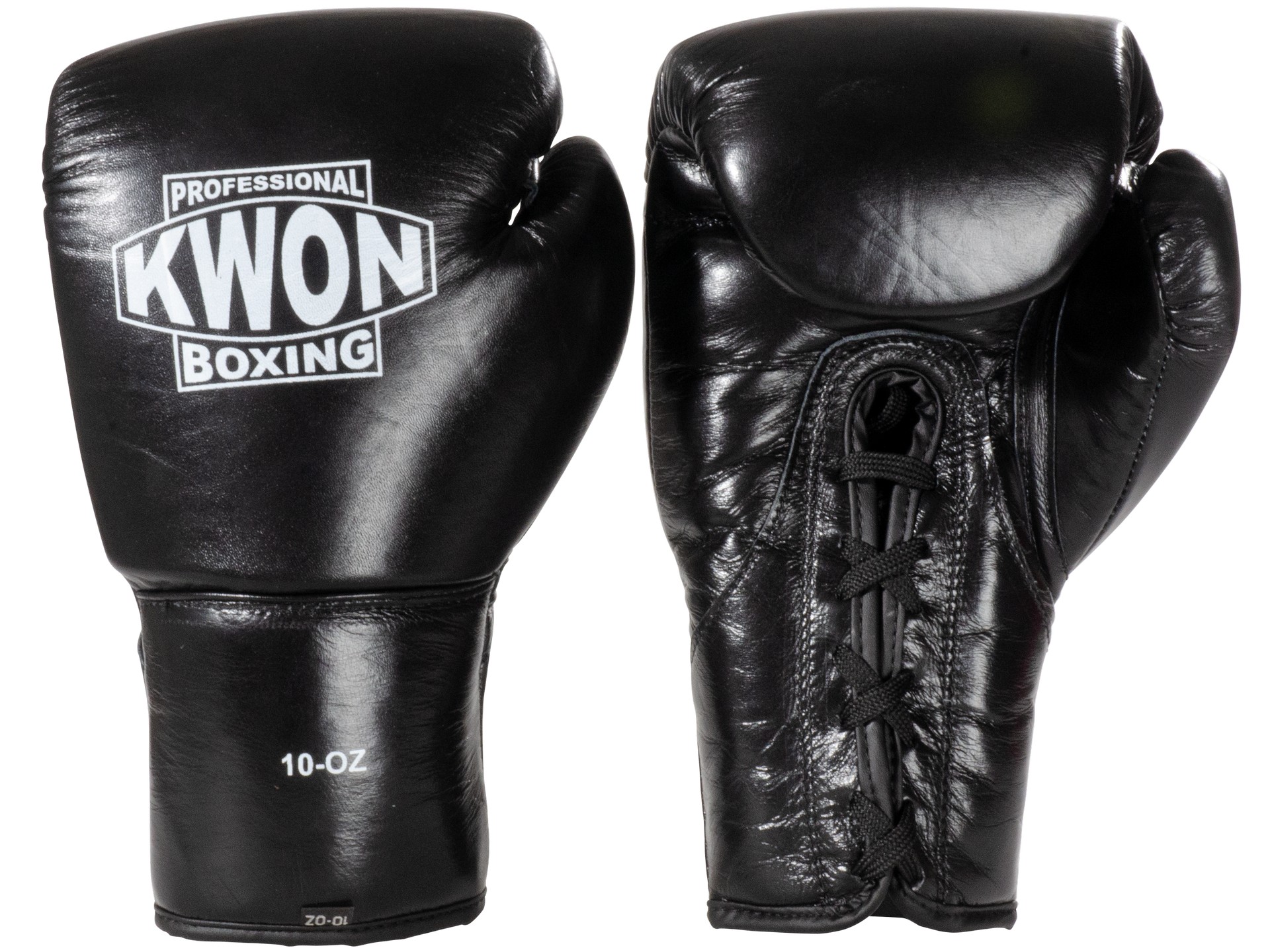 Guantoni da Boxe con i lacci Tournament Neri