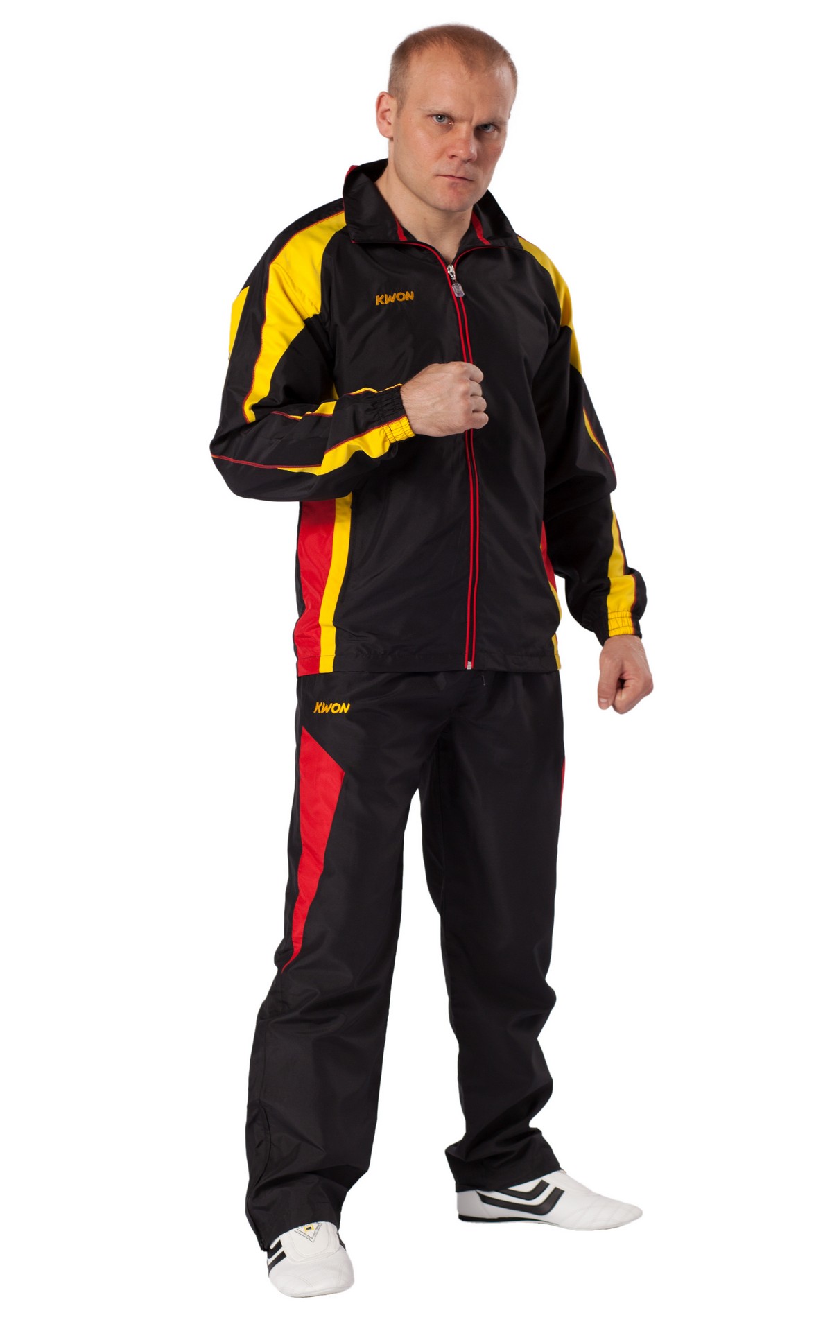 Tuta Performance Micro nero/rosso/giallo