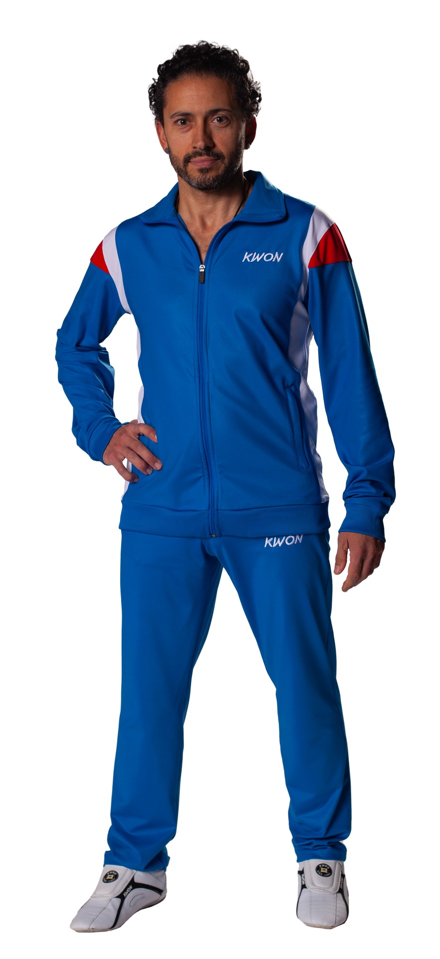 KWON Tuta Ginnastica 1980 blu/bianco/rosso