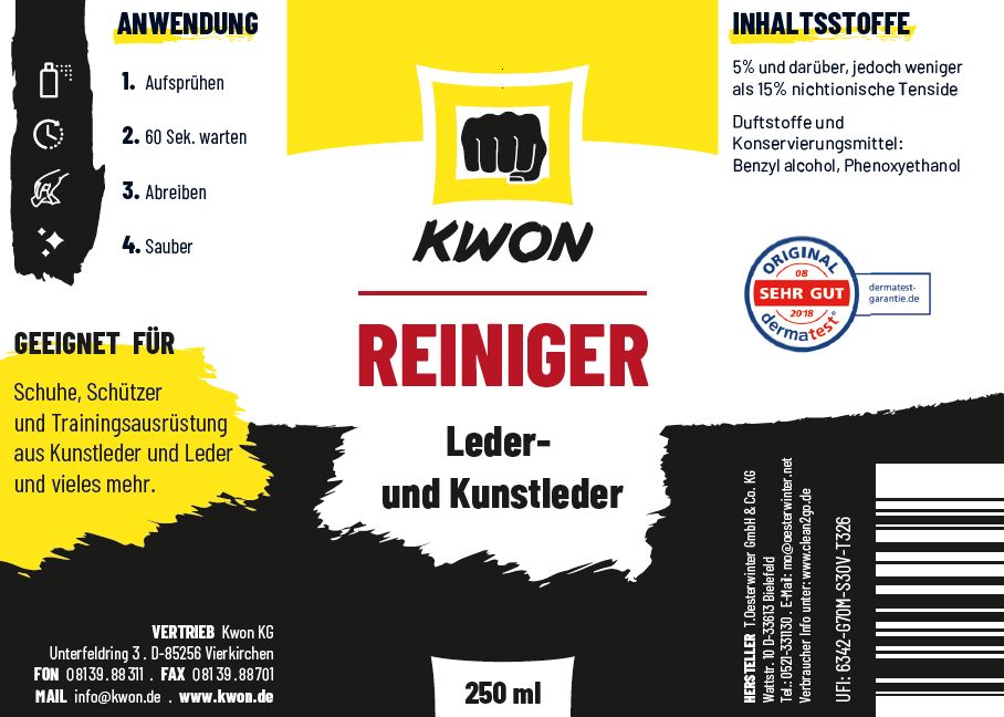 KWON Detergente per pelle e pelle sintet