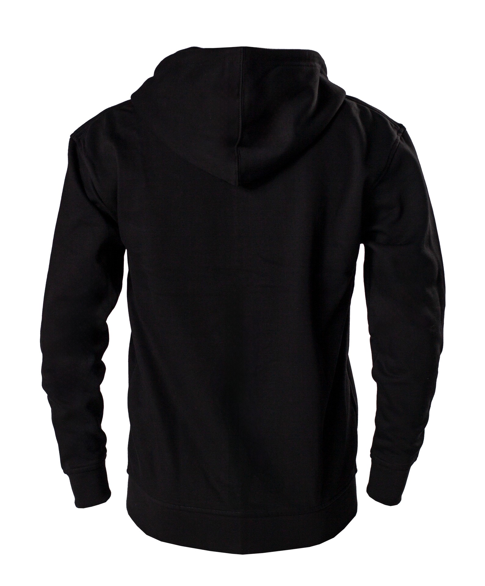 Felpa con cappuccio con zip nera