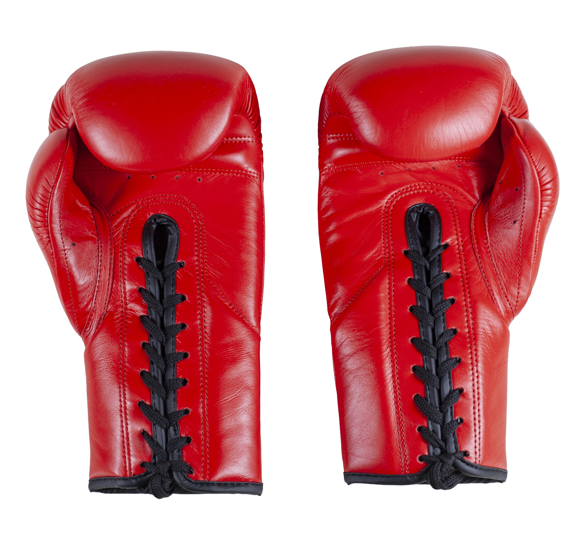 Guantoni da Boxe con i lacci Tournament Rossi