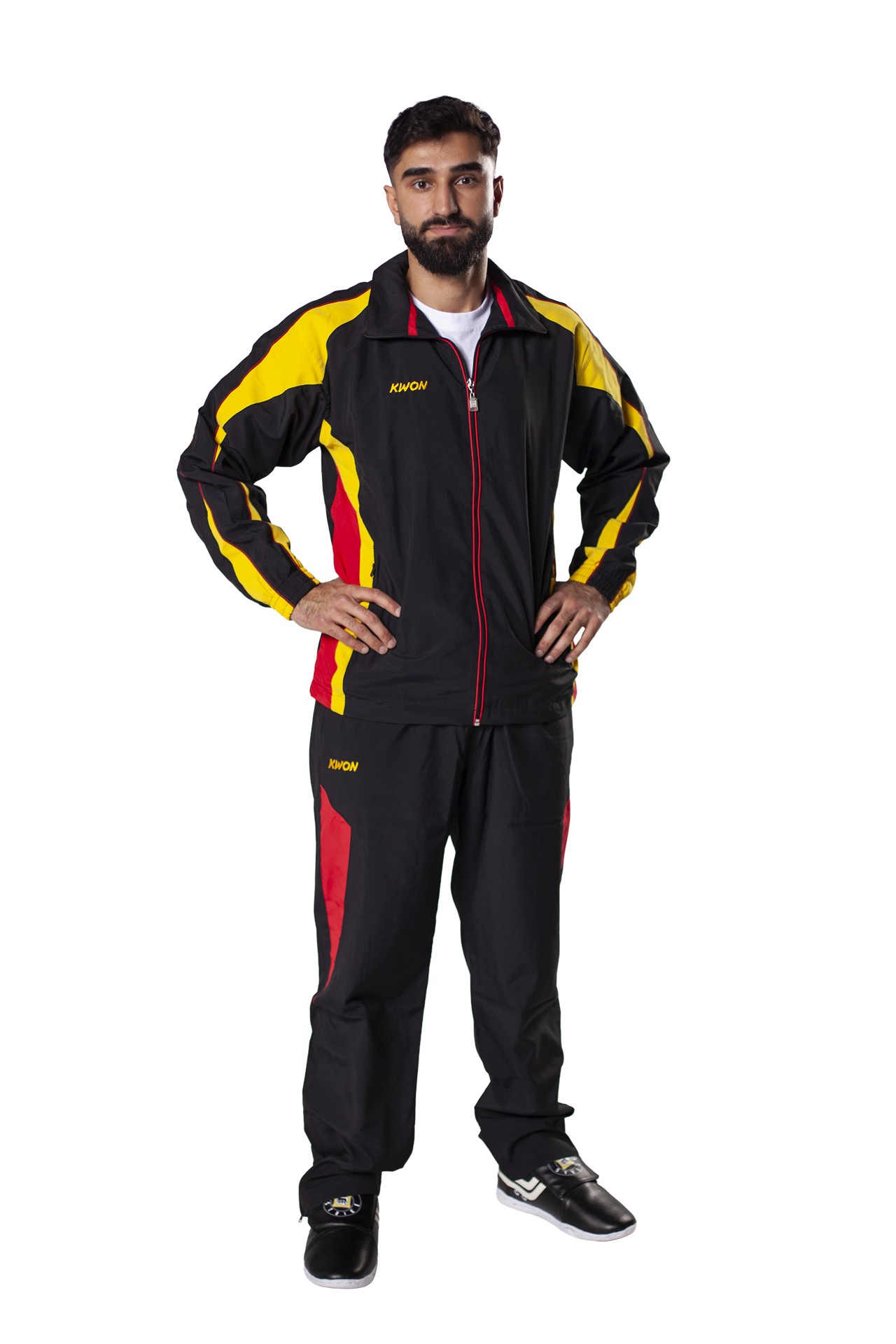 Tuta Performance Micro nero/rosso/giallo