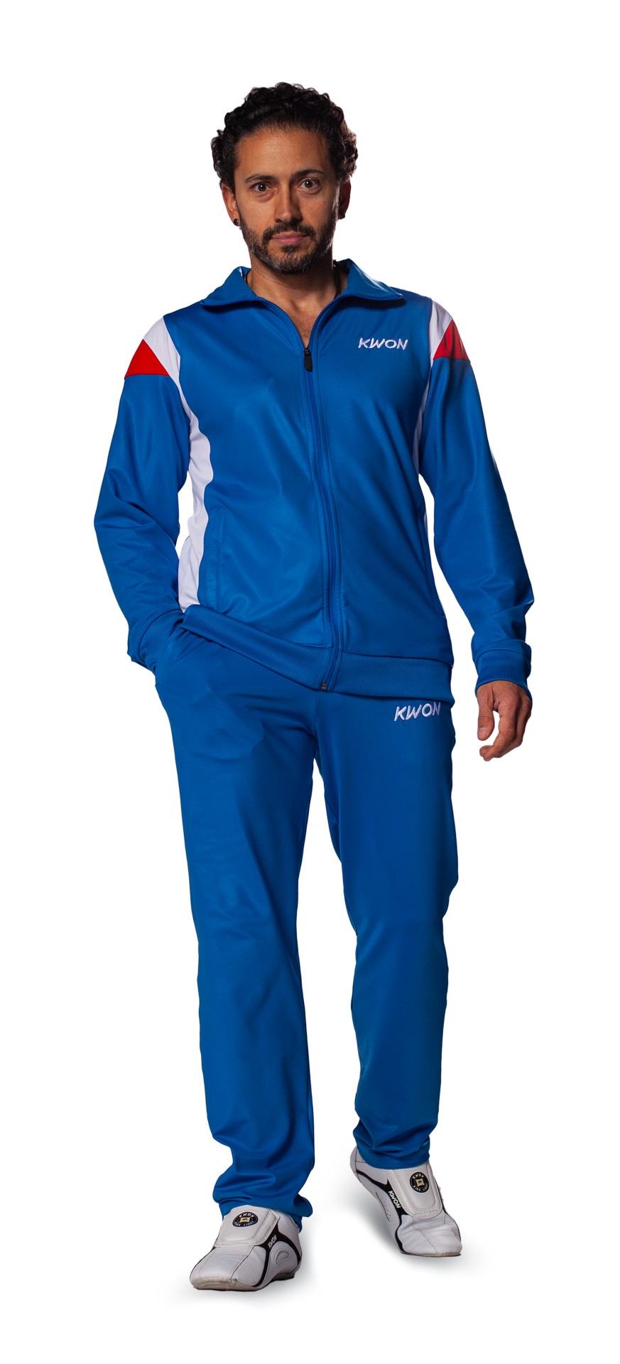 KWON Tuta Ginnastica 1980 blu/bianco/rosso
